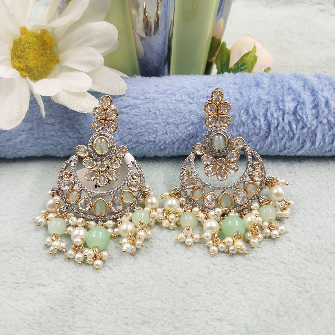 KUNDAN EARRINGS - SilverBin