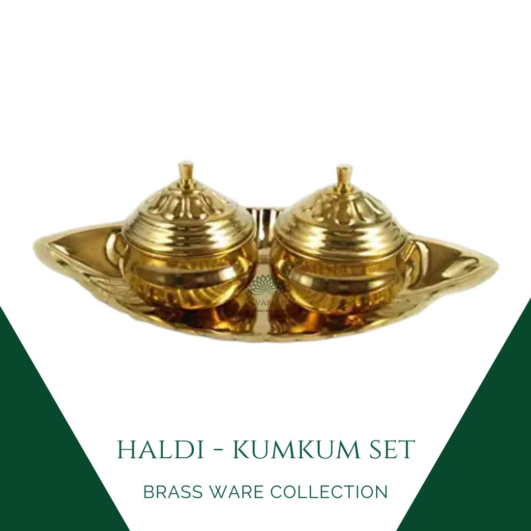 Ceremonial Haldi Kumkum Set | Traditional Pooja Essentials