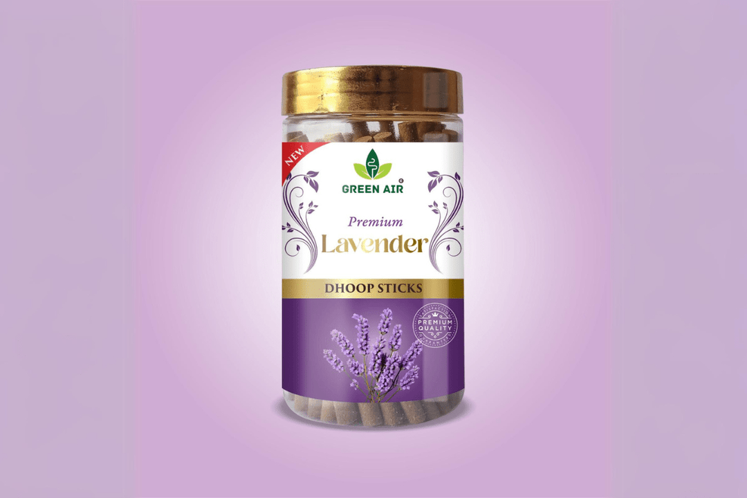 Green Air Dhoop Stick - Lavender | Refresh Your Space with Soothing Aroma - 8498
