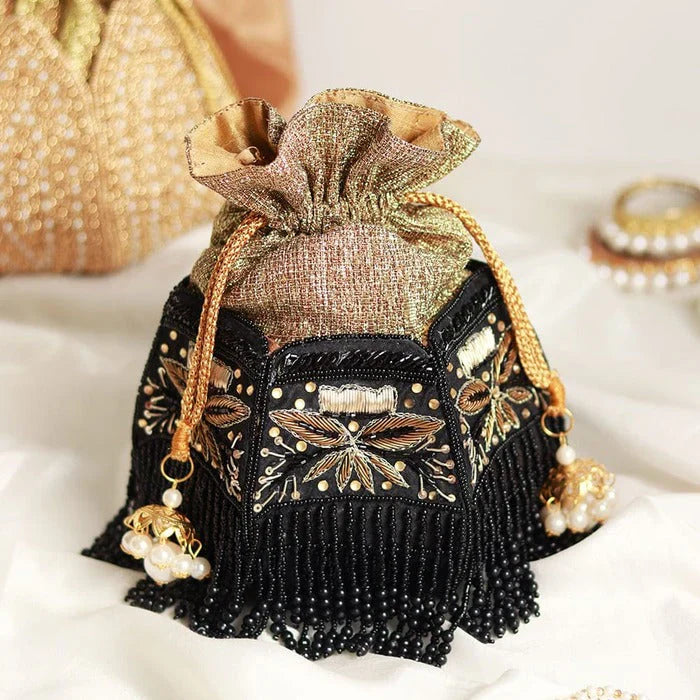 Shop stylish lotus potli bags – a perfect blend of culture and elegance.