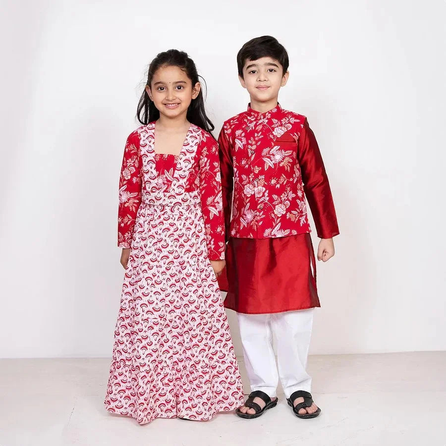 Shop luxurious brother and sister collection – ideal for festive events, weddings, and family occasions.