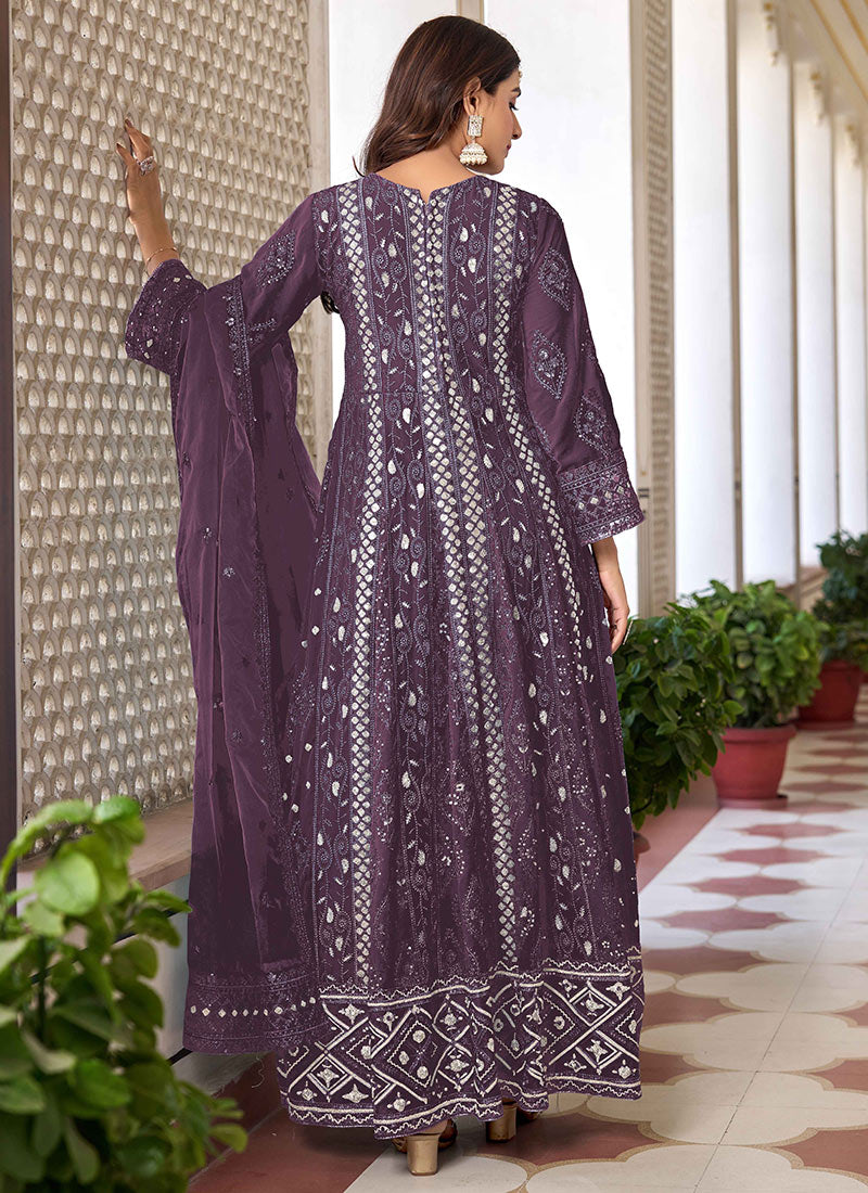 Elegant Anarkali Suit with Dupatta | Faux Georgette & Organza Pairing