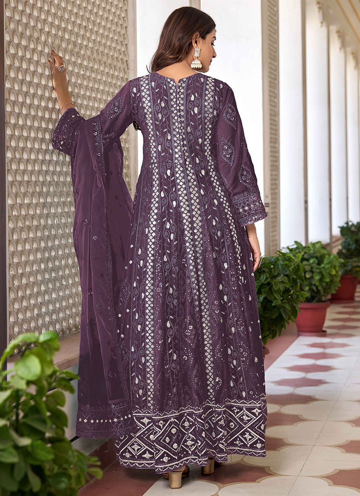 Elegant Anarkali Suit with Dupatta | Faux Georgette & Organza Pairing
