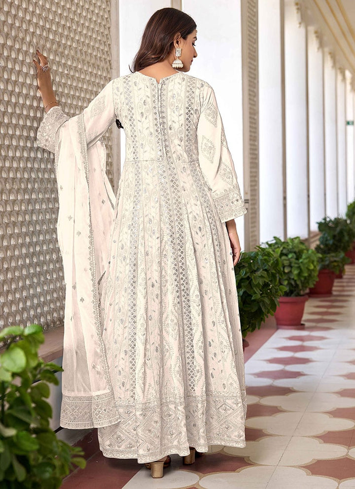Elegant Anarkali Suit with Dupatta | Faux Georgette & Organza Pairing