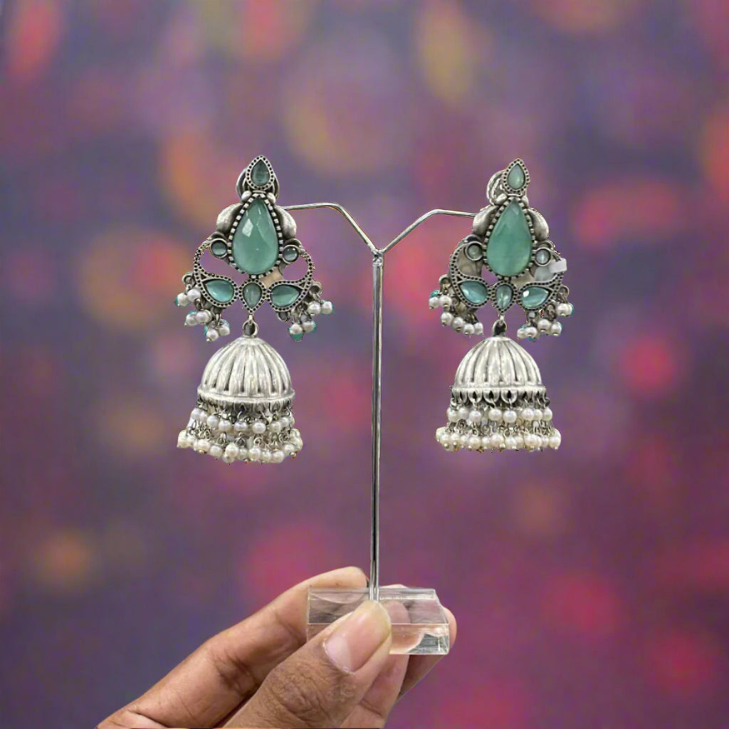 German Silver Earrings | Elegant Vintage Style Jewelry for Any Occasion