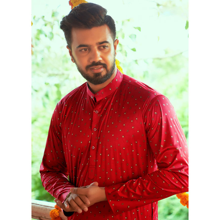 Designer Gajji Silk Kurta | Printed Work for Traditional Navratri Events