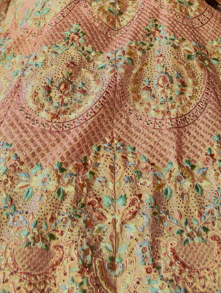 Peach Wedding Lehenga Choli | Traditional Craftsmanship & Modern Style