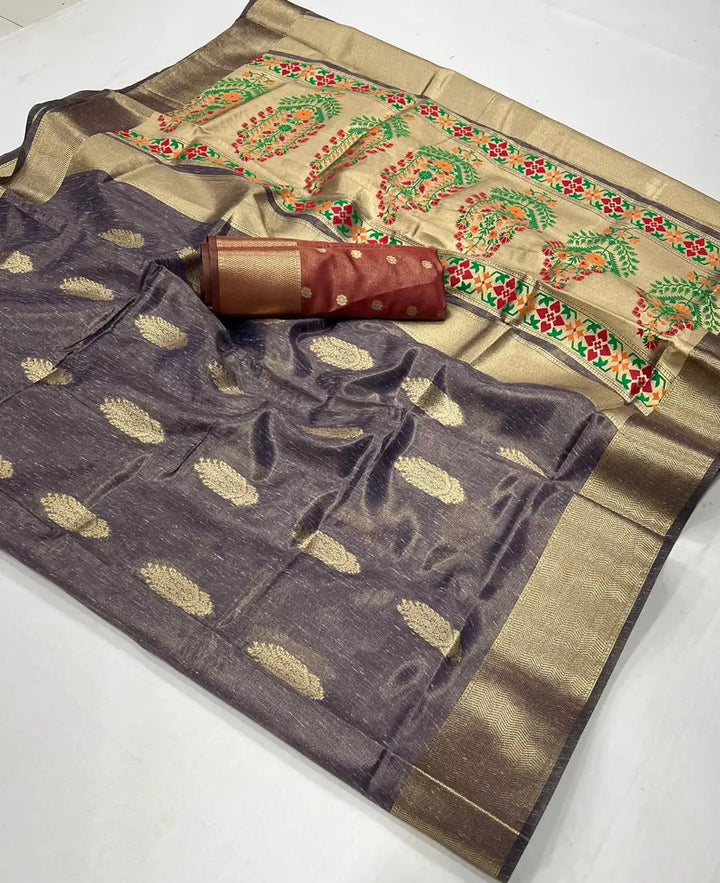 shop Soft Purple Paithani Saree for Festive Wear – SilverBin
