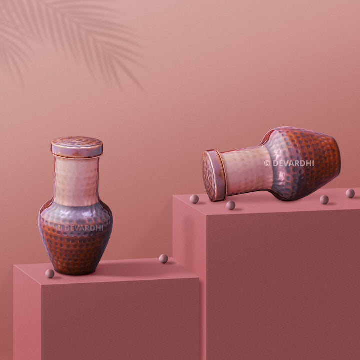 Shivam Copper Antique Jar | High-Quality Rust-Resistant Décor