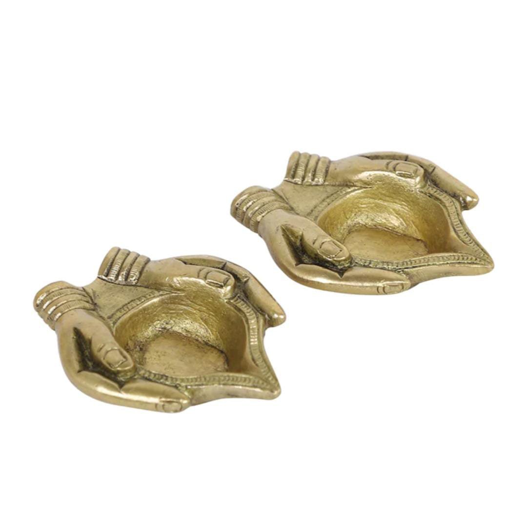 Bhakti Deepak Set 2 Pcs | Pooja Items Gift for Diwali & Celebrations