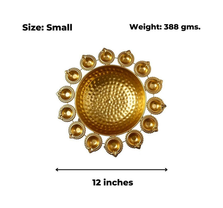 Decorative Diya Urli Set of 3 | Festive Ambience Pooja Items