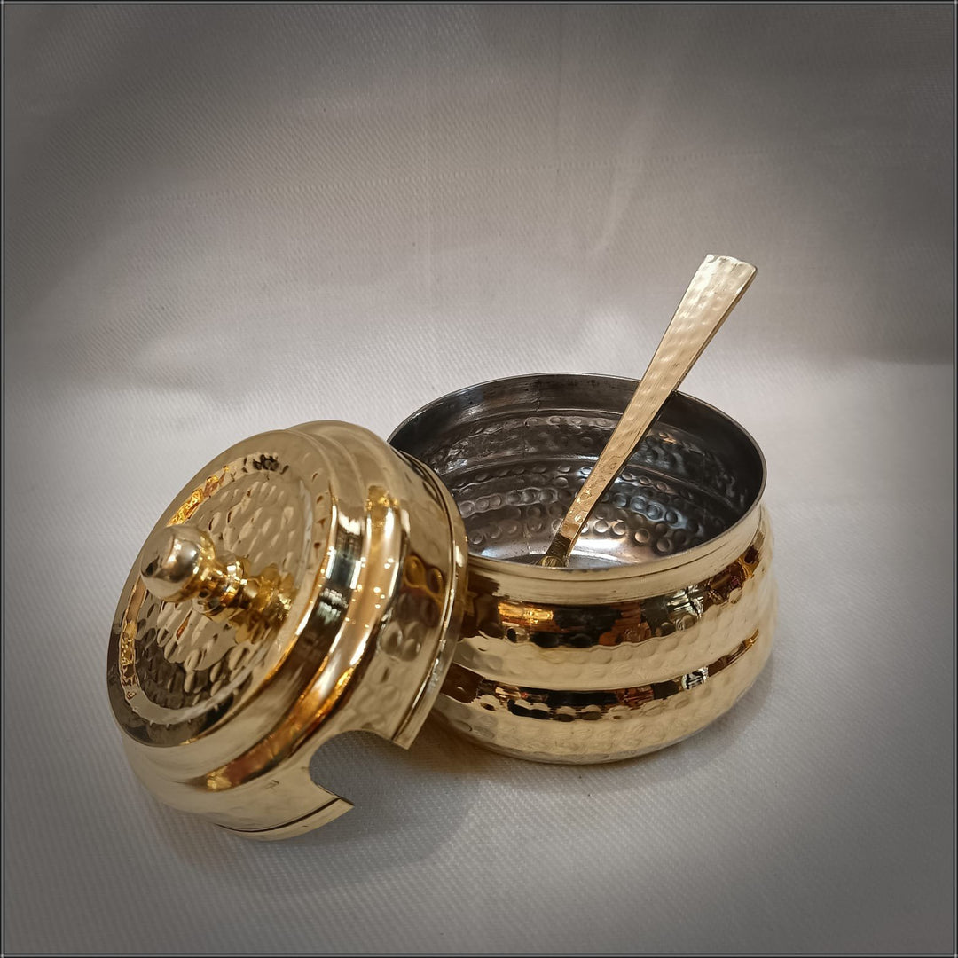 Aayur Brass Ghee Pot | Premium Storage Container