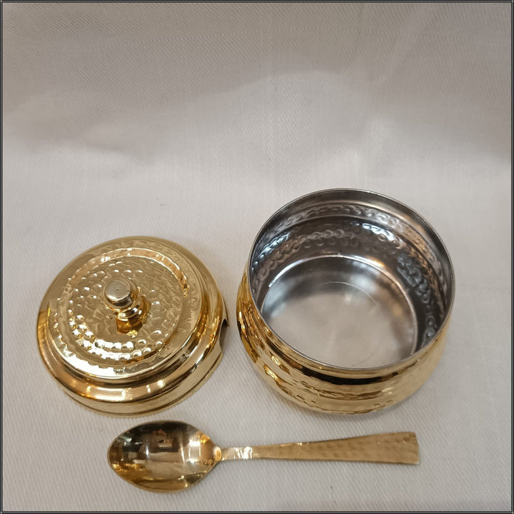 Aayur Brass Ghee Pot | Premium Storage Container