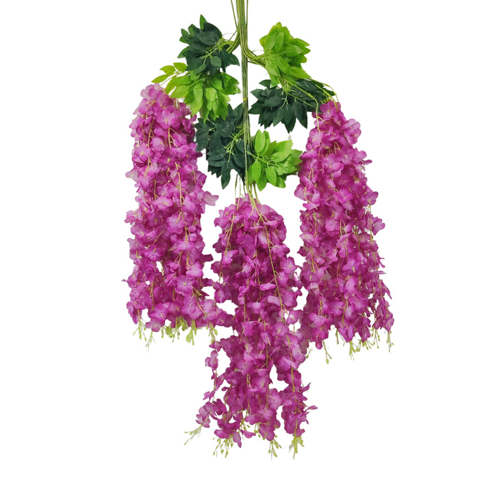 Wisteria Artificial Flower multicolor | Beautiful Wisteria Hanging Blooms for Decor