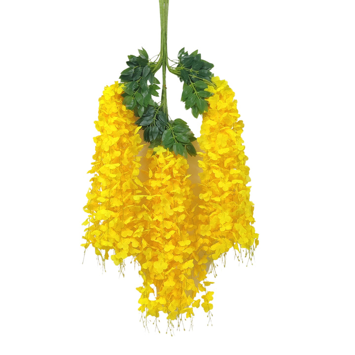 Wisteria Artificial Flower multicolor | Beautiful Wisteria Hanging Blooms for Decor