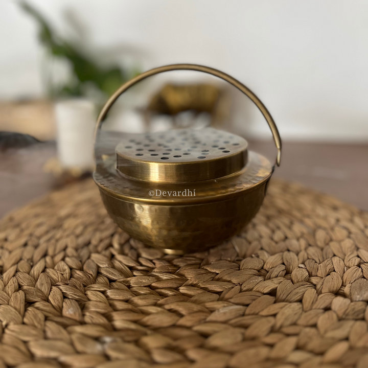 Fumée Brass Dhuna | Antique Handcrafted Brass Incense Holder