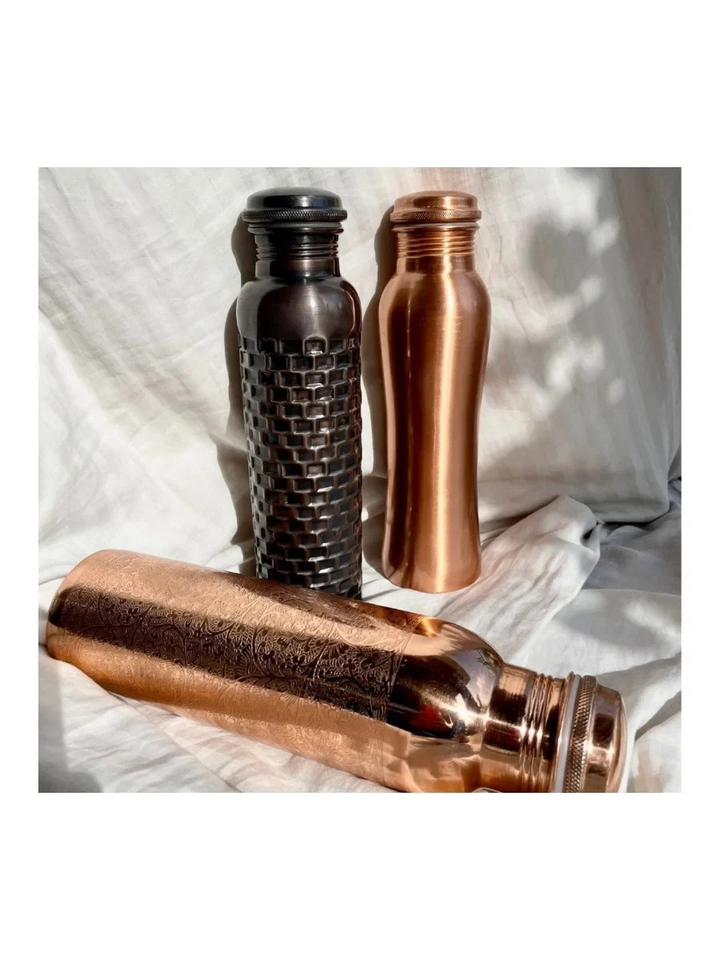 Copper Hydration Bottles | Eco-Friendly Combo Set of 3