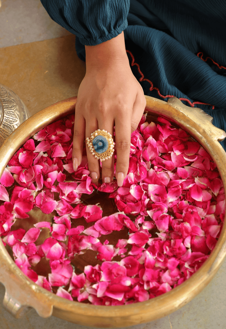 Designer stone ring | Fashionable