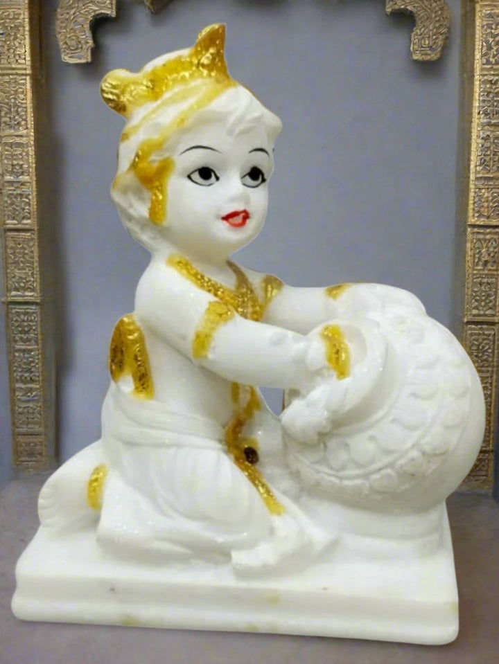Handcrafted Bal Gopal Idol | Makrana Marble
