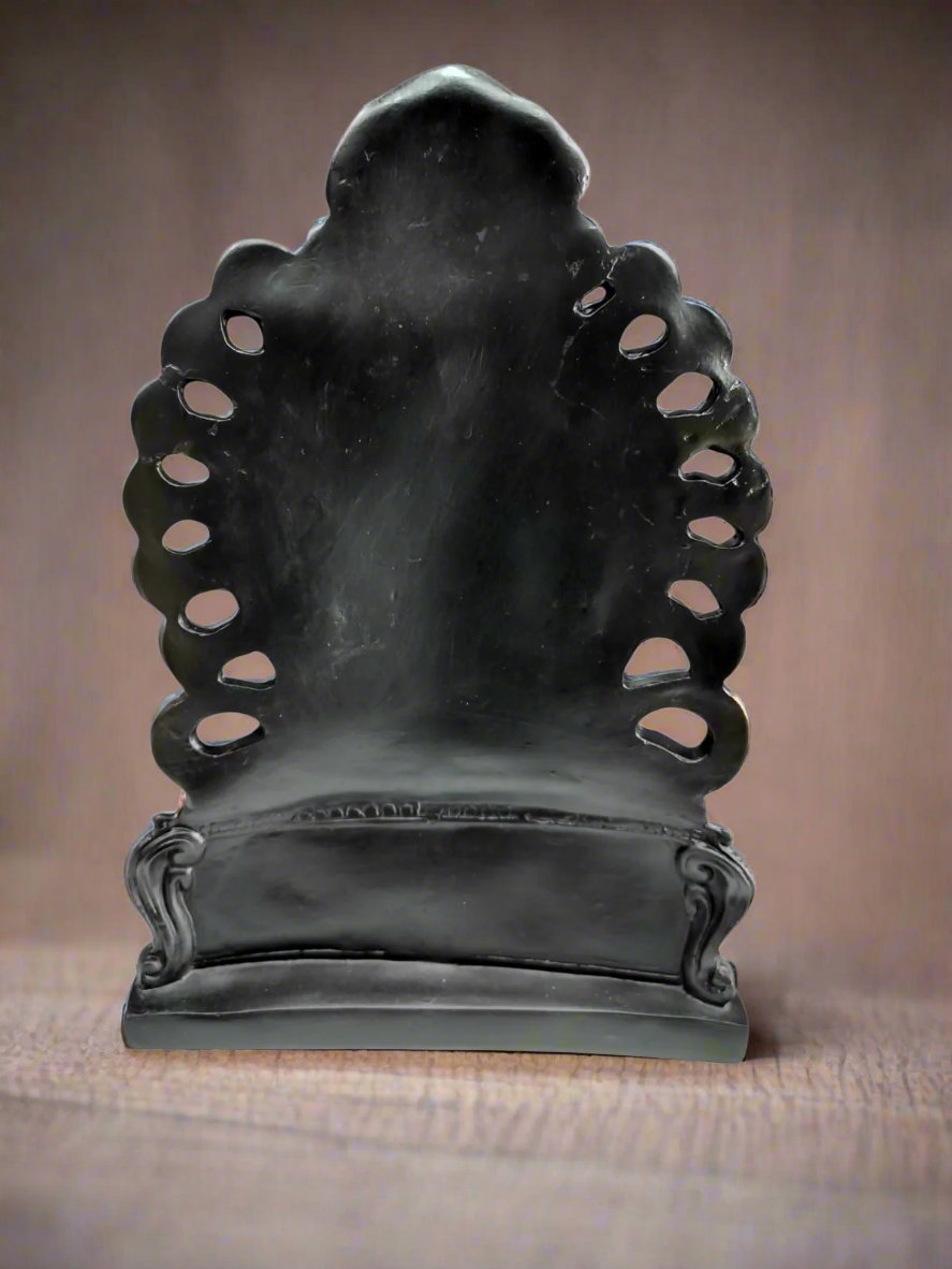 Graceful Ganesh Idol | 16-Inch Fiber Statue for Spiritual Ambiance & Indian Collectibles