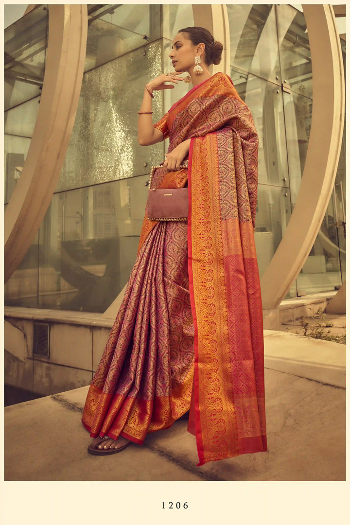 Luxurious Silk Saree | Designer Appeal with Zari Brocade for Weddings