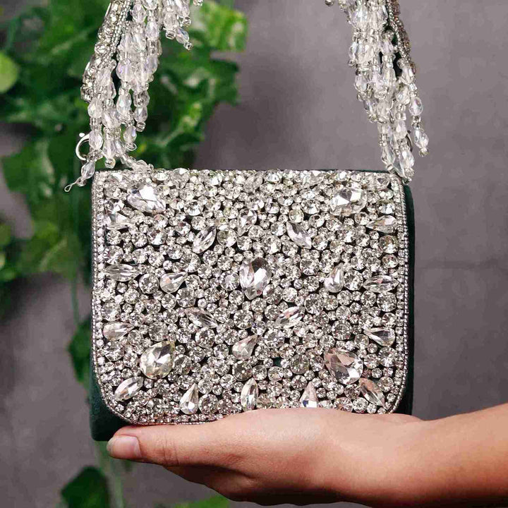 Grace Mini Handbag | Embroidered Handle Luxury Accessory