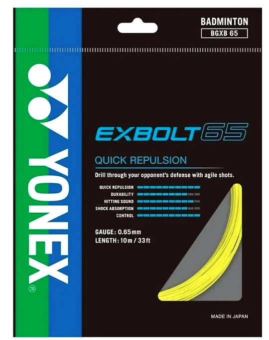 Yonex BG Exbolt 65 Badminton Racquet String
