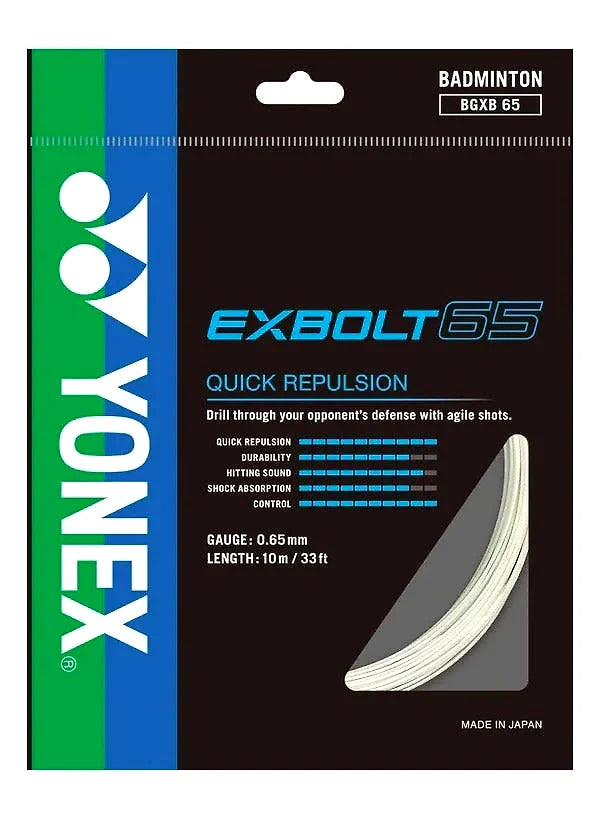 Yonex BG Exbolt 65 Badminton Racquet String