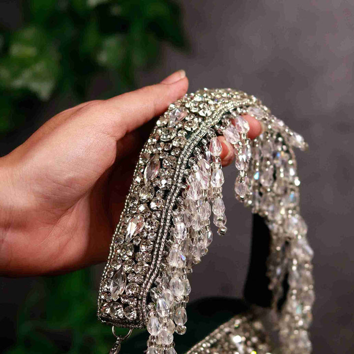 Grace Mini Handbag | Embroidered Handle Luxury Accessory
