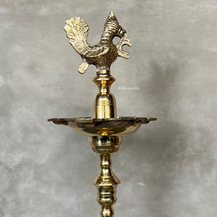Mahabharat Brass Dipak 24" | Traditional Pooja Essential