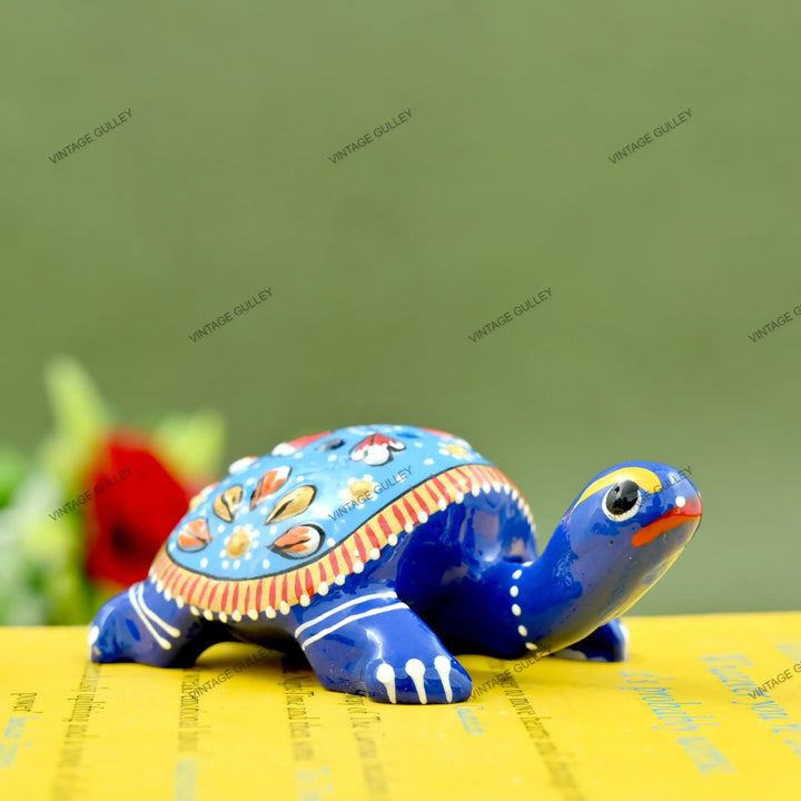 Handcrafted Metal Tortoise Agarbatti Stand | Elegant Puja Home Decor