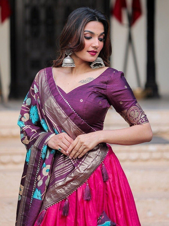 Marvelous Pink Patola Printed | Silk Occasion Wear Lehenga Choli Style Statement