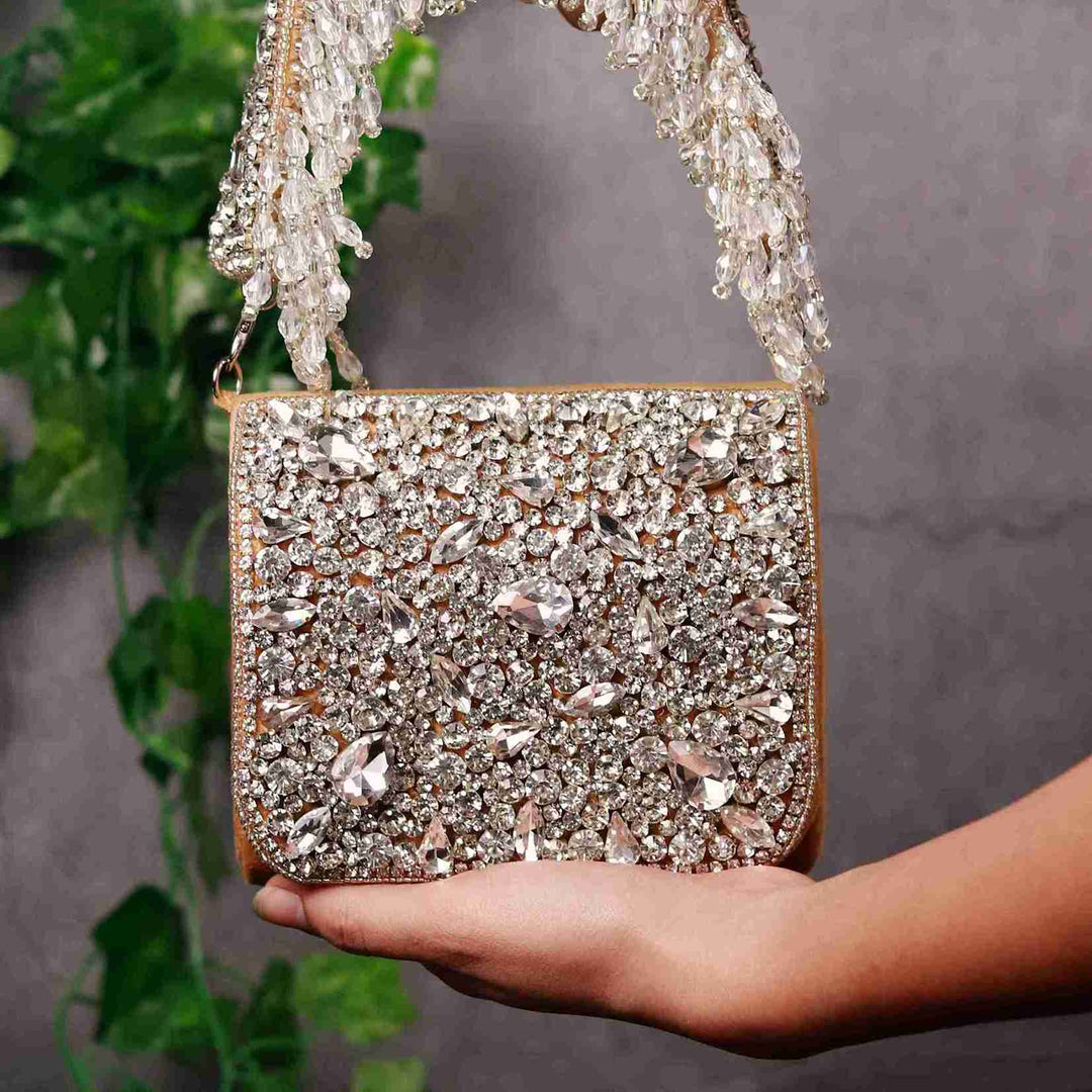 Grace Mini Handbag | Embroidered Handle Signature Design