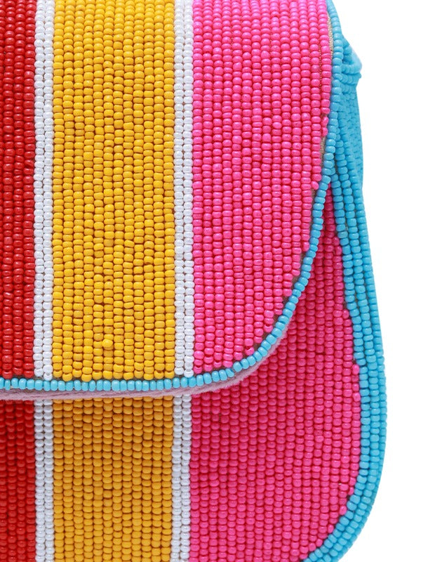 Stripe Multicolor Baguette Bag | Stylish Handbag Collection