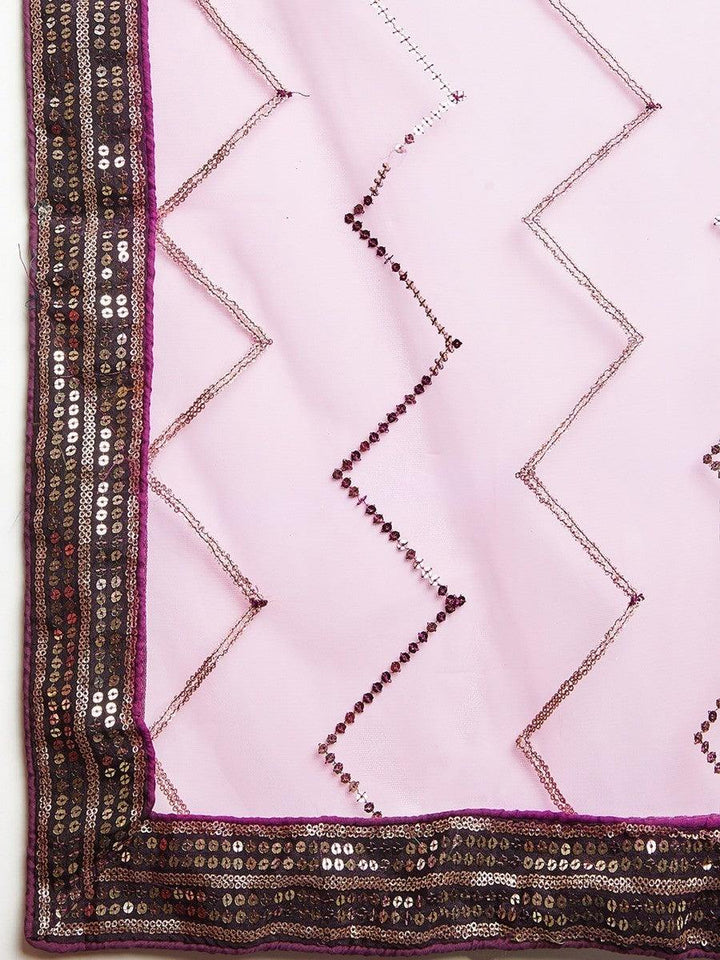 Captivating Purple Sequins Art Silk Lehenga Choli | Events Wear with Dupatta