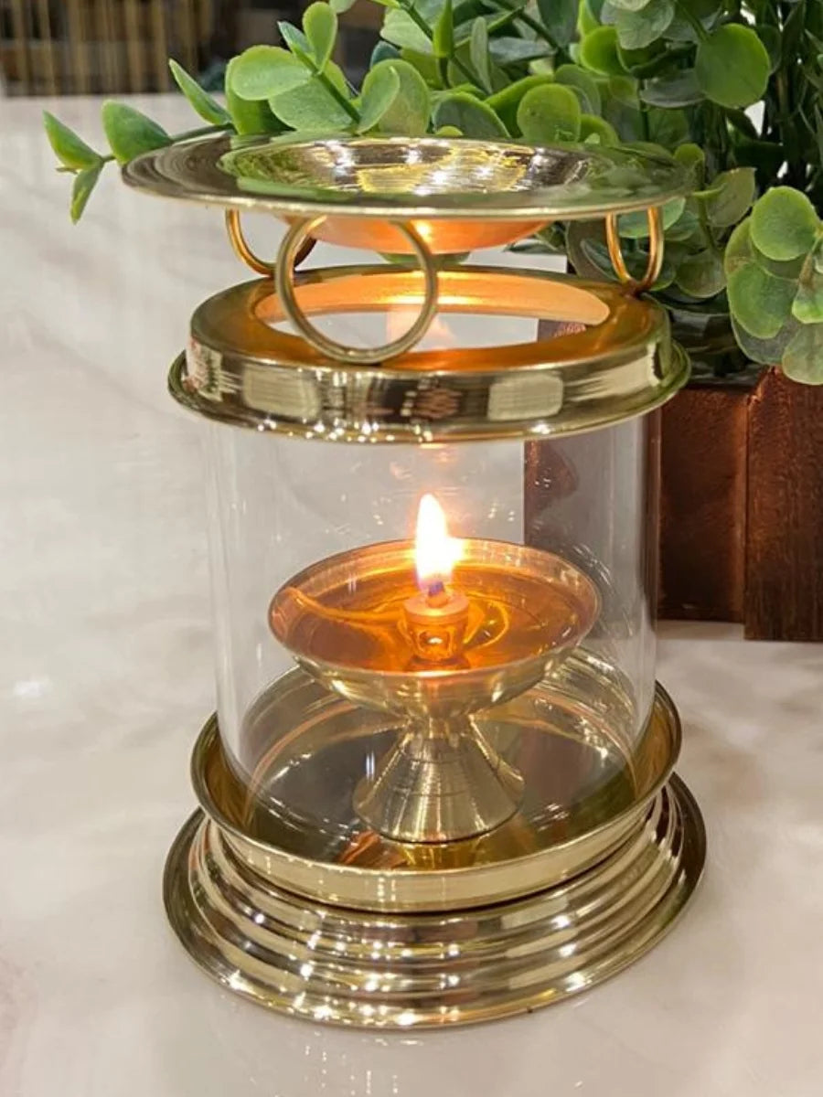 Astha Deep Brass Oil Lamp | Traditional Pooja Item for Spiritual Rituals