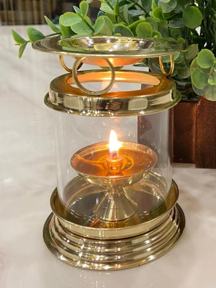 Astha Deep Brass Oil Lamp | Traditional Pooja Item for Spiritual Rituals