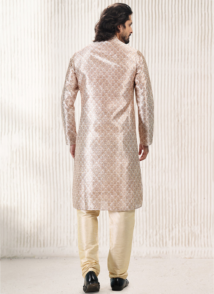 Exclusive Designer banarasi silk Premium Kurta Pajama | Perfect for Grand Celebrations & Traditional Gatherings