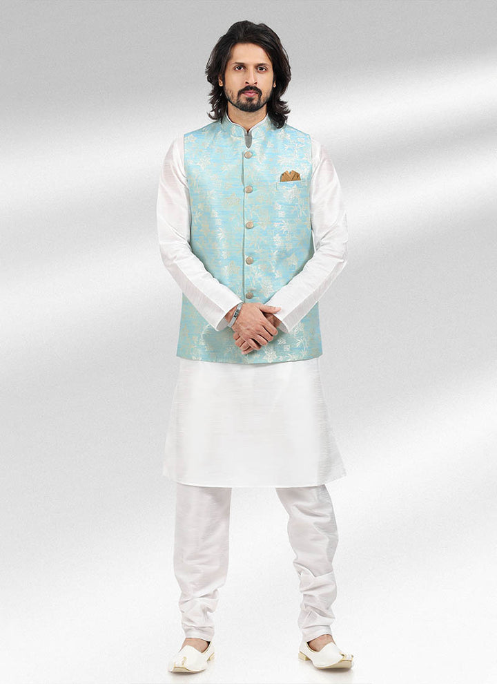Timeless Elegant banarasi silk Premium Kurta Pajama | Designed for Those Who Appreciate True Craftsmanship