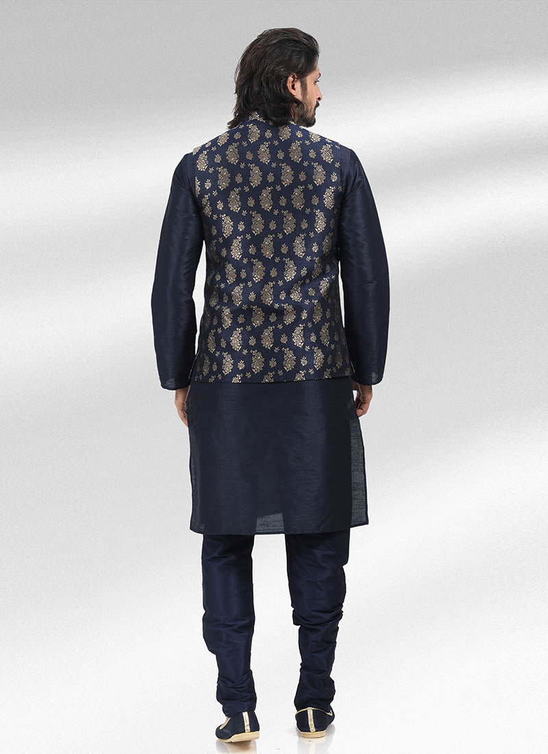 Cultural Fusion banarasi silk Premium Kurta Pajama | Luxury Attire for Weddings & Special Moments