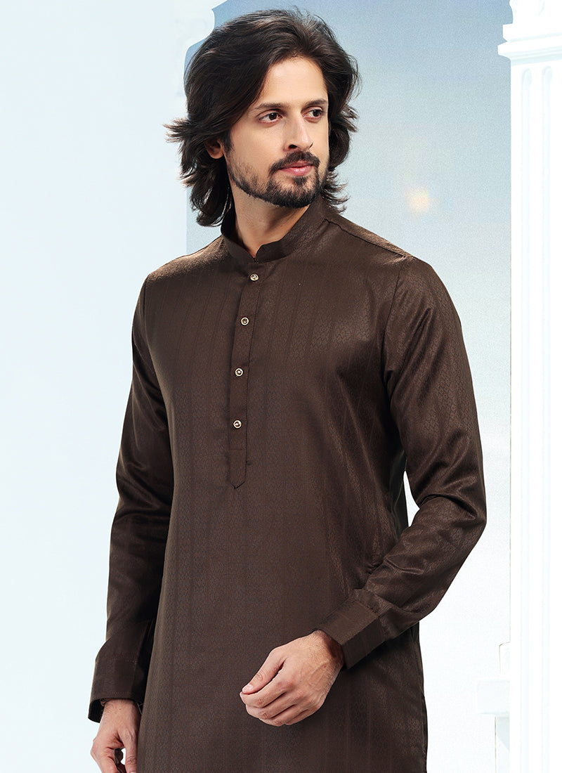 Handwoven Artisanal silk Premium Kurta Pajama | A Must-Have for Exclusive Festive Wardrobes