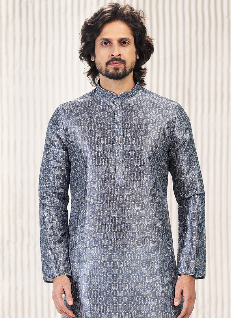 Charismatic Fashion banarasi silk Premium Kurta Pajama | Luxury Attire for Weddings & Special Moments