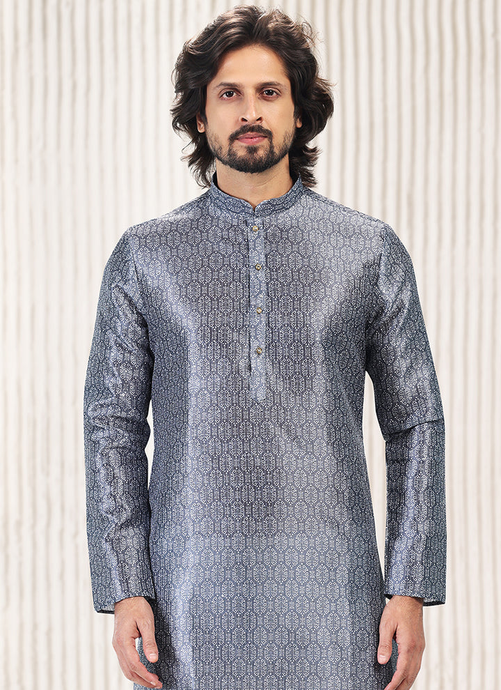 Charismatic Fashion banarasi silk Premium Kurta Pajama | Luxury Attire for Weddings & Special Moments