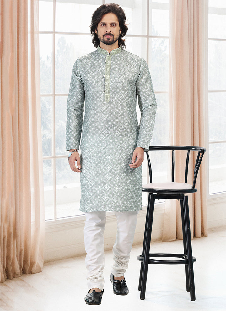 Charismatic Fashion cotton Premium Kurta Pajama | Enriched with Fine Embroidery & Graceful Aesthetic