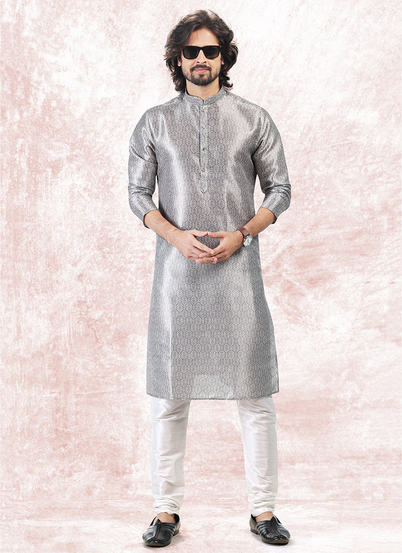 Charismatic Fashion banarasi silk Premium Kurta Pajama | Luxury Attire for Weddings & Special Moments