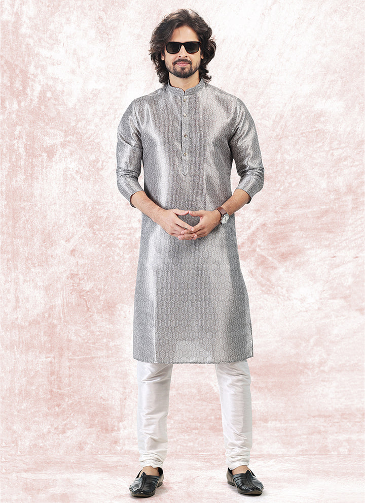 Charismatic Fashion banarasi silk Premium Kurta Pajama | Luxury Attire for Weddings & Special Moments