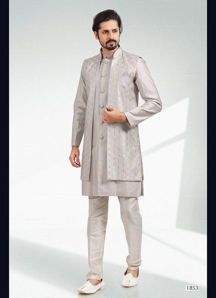 Cultural Fusion banarasi silk Premium Kurta Pajama | Intricately Crafted for Cultural & Festive Excellence