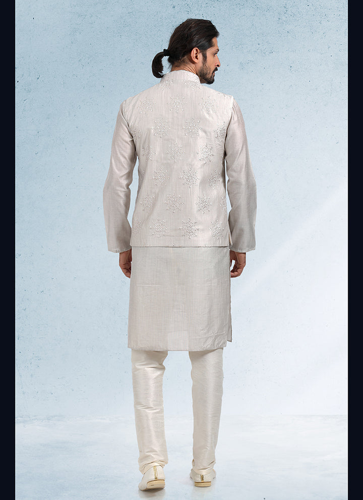 Traditional Elegant banarasi silk Premium Kurta Pajama | Luxury Attire for Weddings & Special Moments