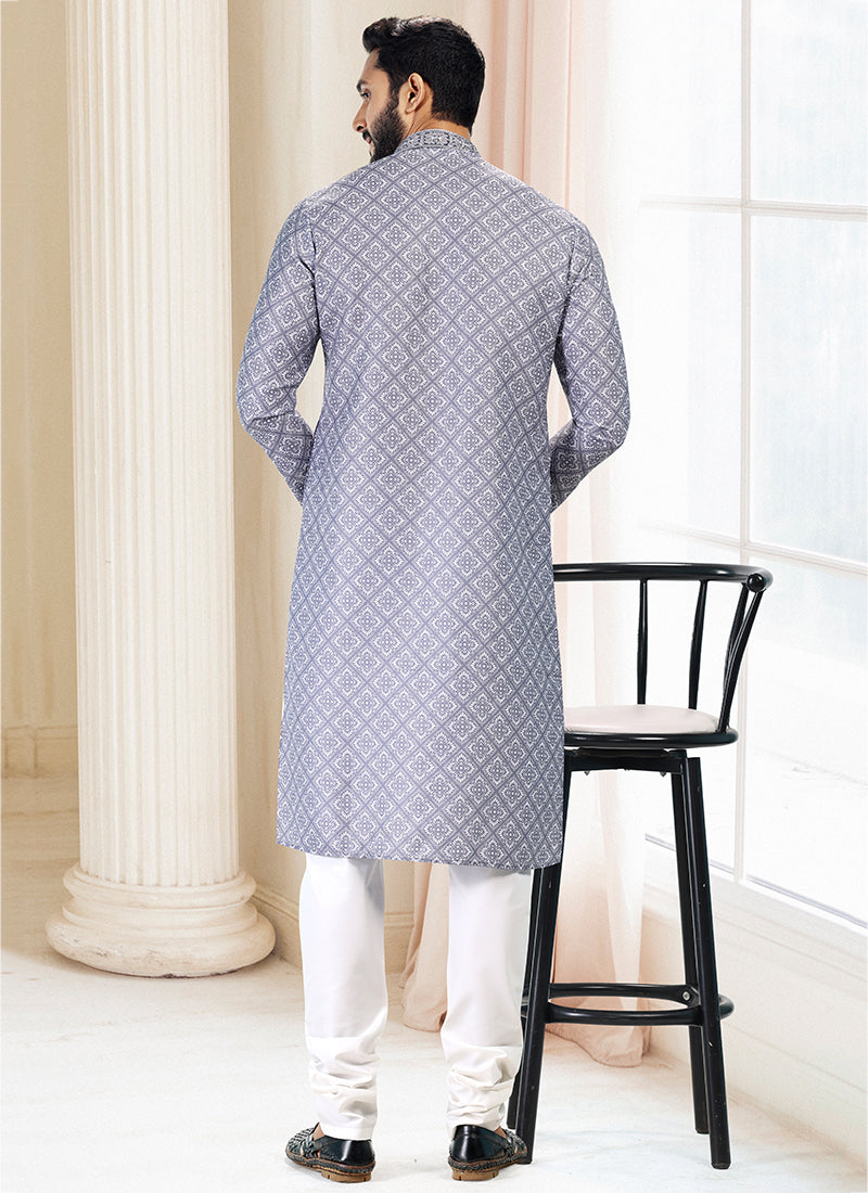 Charismatic Fashion cotton Premium Kurta Pajama | Enriched with Fine Embroidery & Graceful Aesthetic