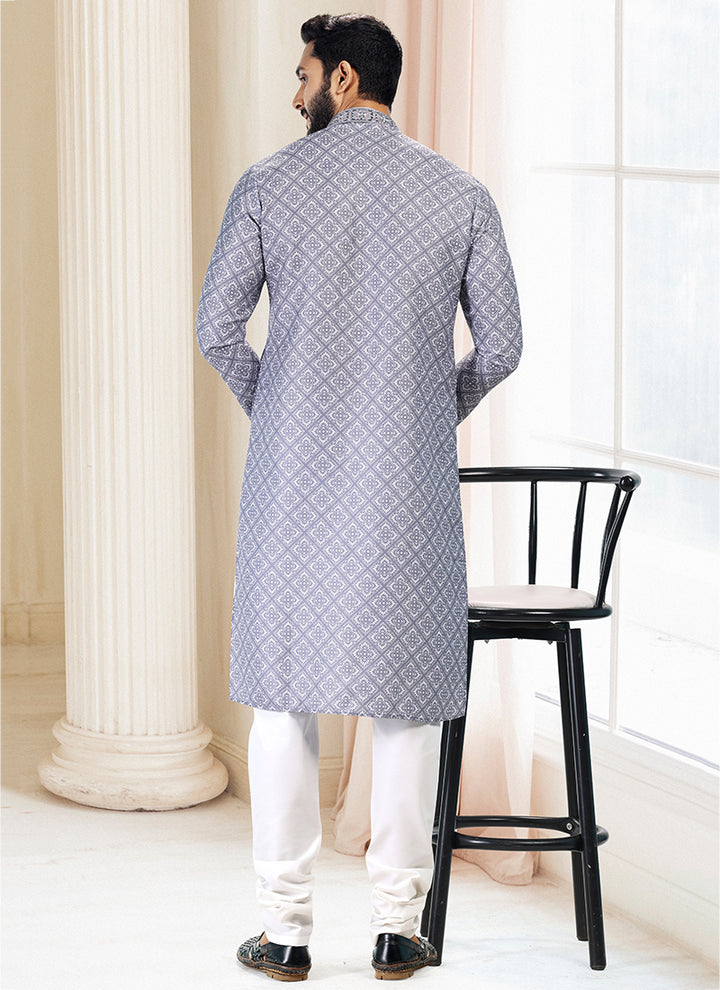 Charismatic Fashion cotton Premium Kurta Pajama | Enriched with Fine Embroidery & Graceful Aesthetic